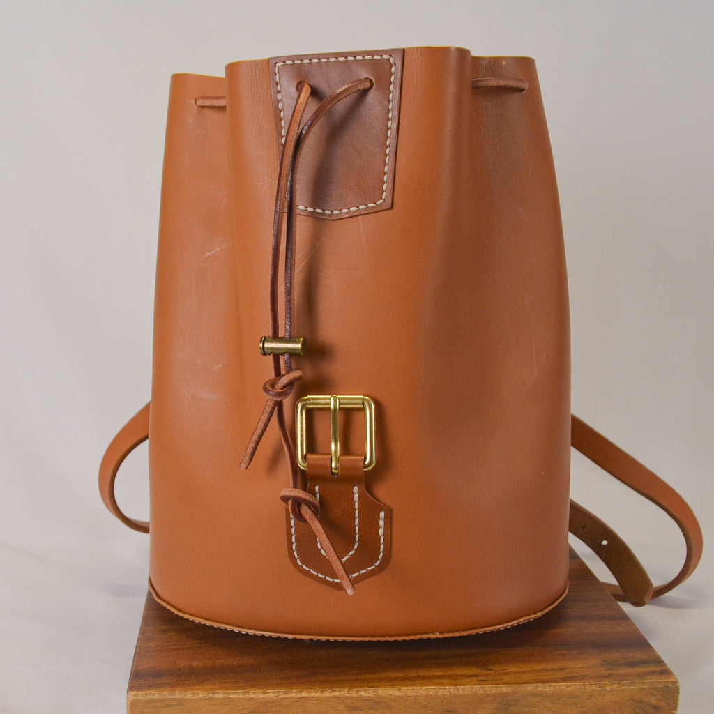 Mango Leather Backpack | Korba Buffalo Calf & Whiskey Buttero