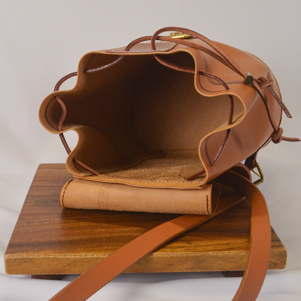Mango Leather Backpack | Korba Buffalo Calf & Whiskey Buttero
