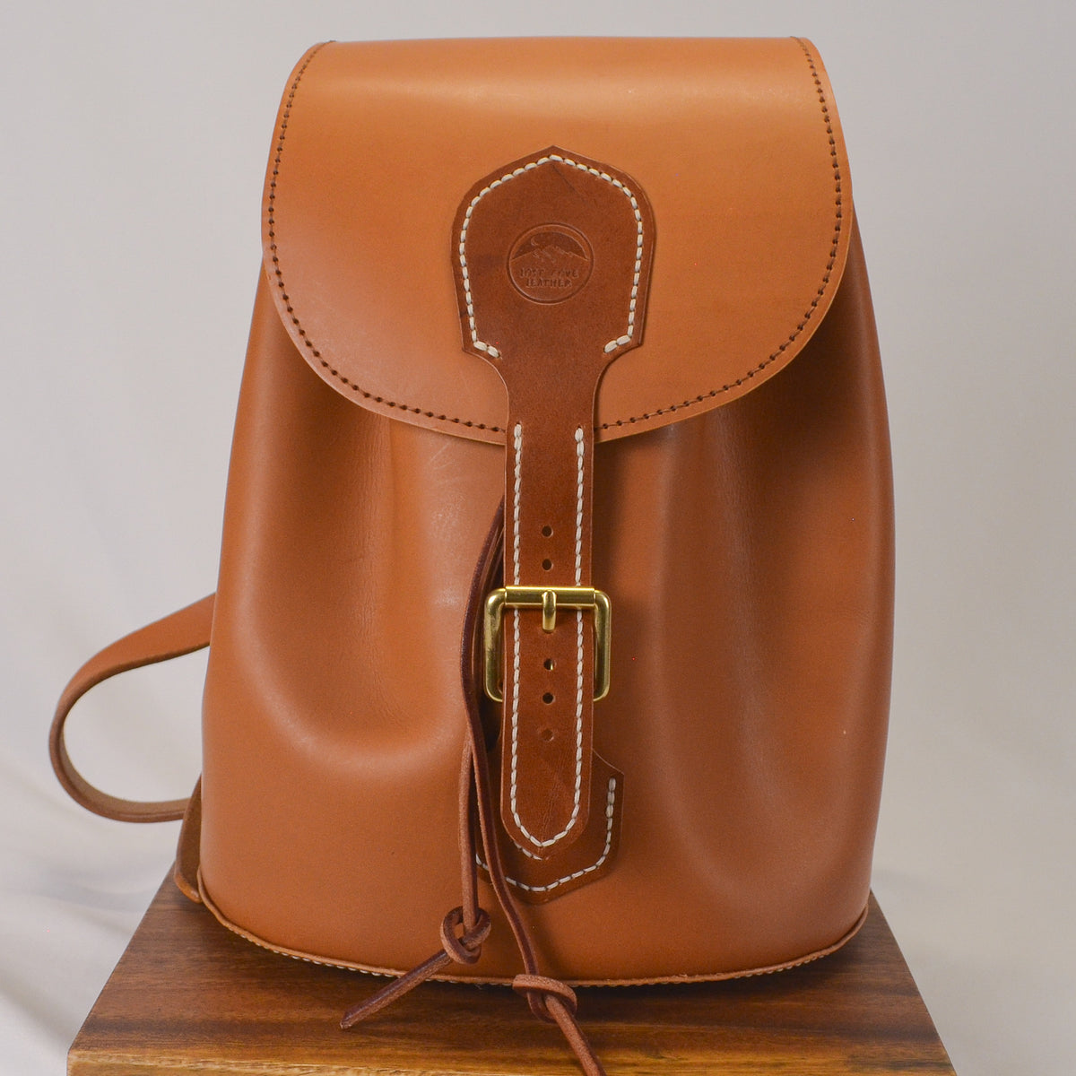 Mango Leather Backpack | Korba Buffalo Calf & Whiskey Buttero