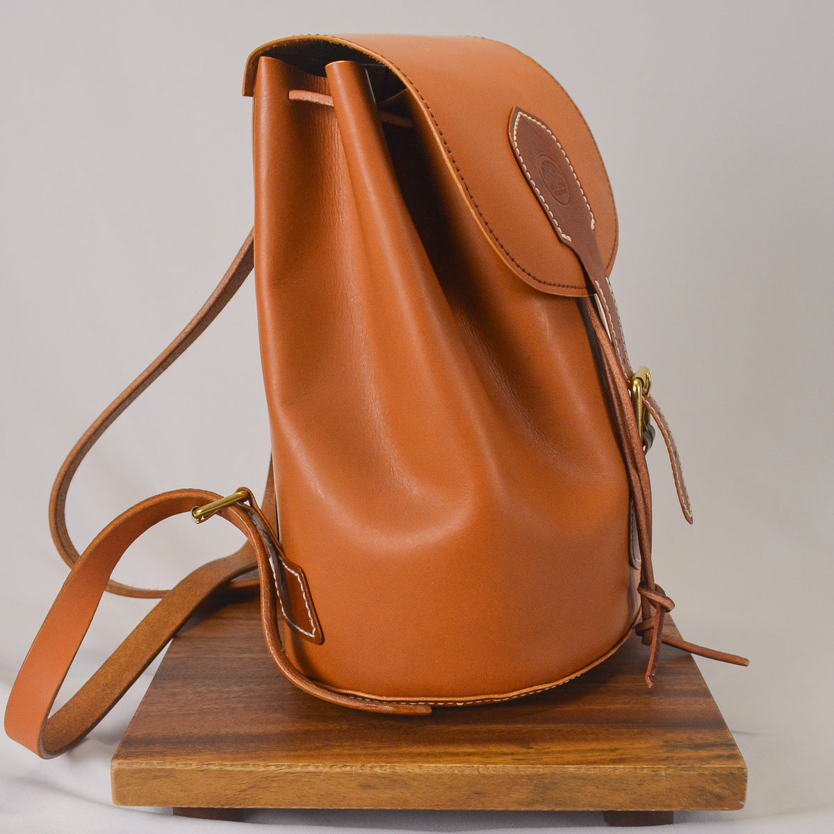 Mango Leather Backpack | Korba Buffalo Calf & Whiskey Buttero