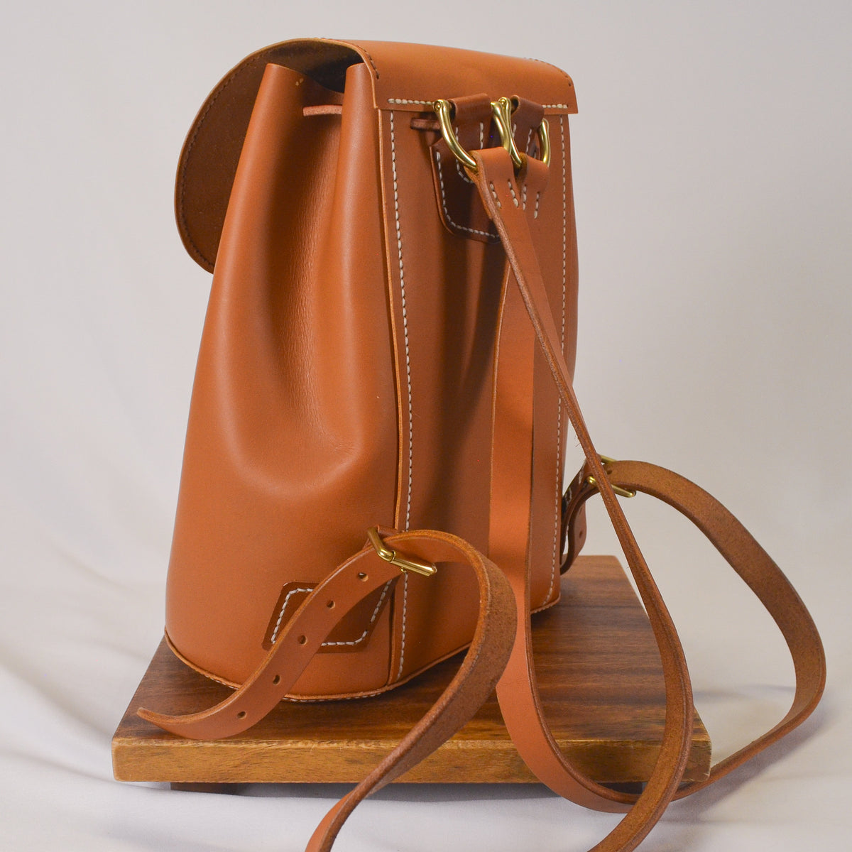 Mango Leather Backpack | Korba Buffalo Calf & Whiskey Buttero