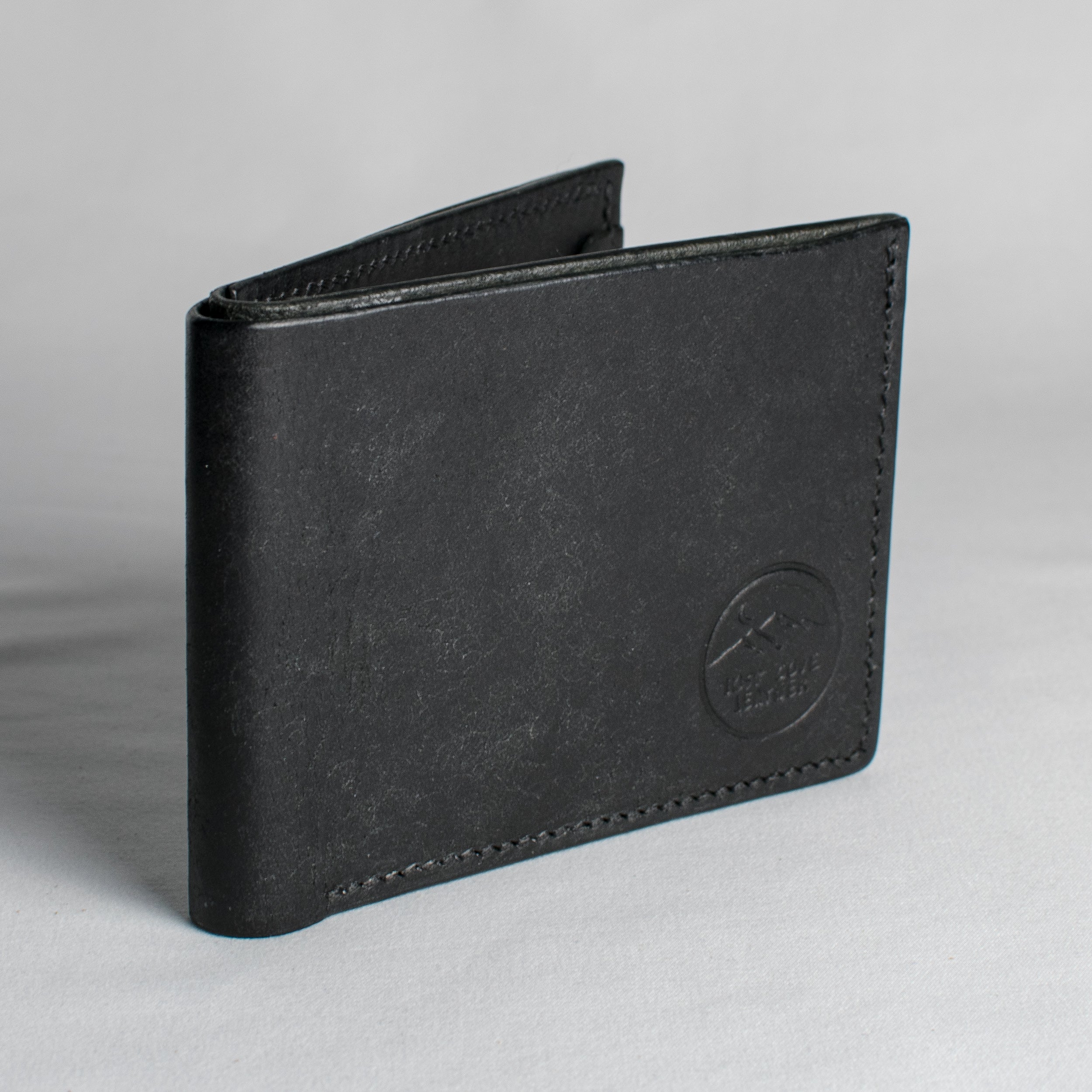 Bifold Wallet - Black - Black Thread