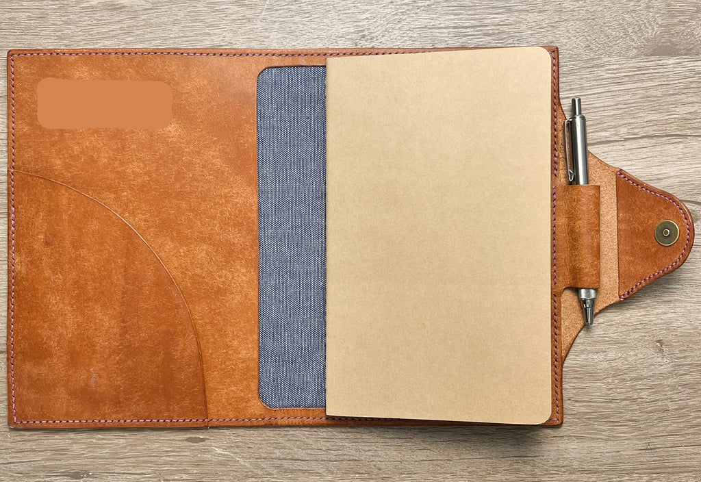 A5 Leather Notebook Cover – Handmade Pueblo Leather (Moleskine Compatible, Made to Order)