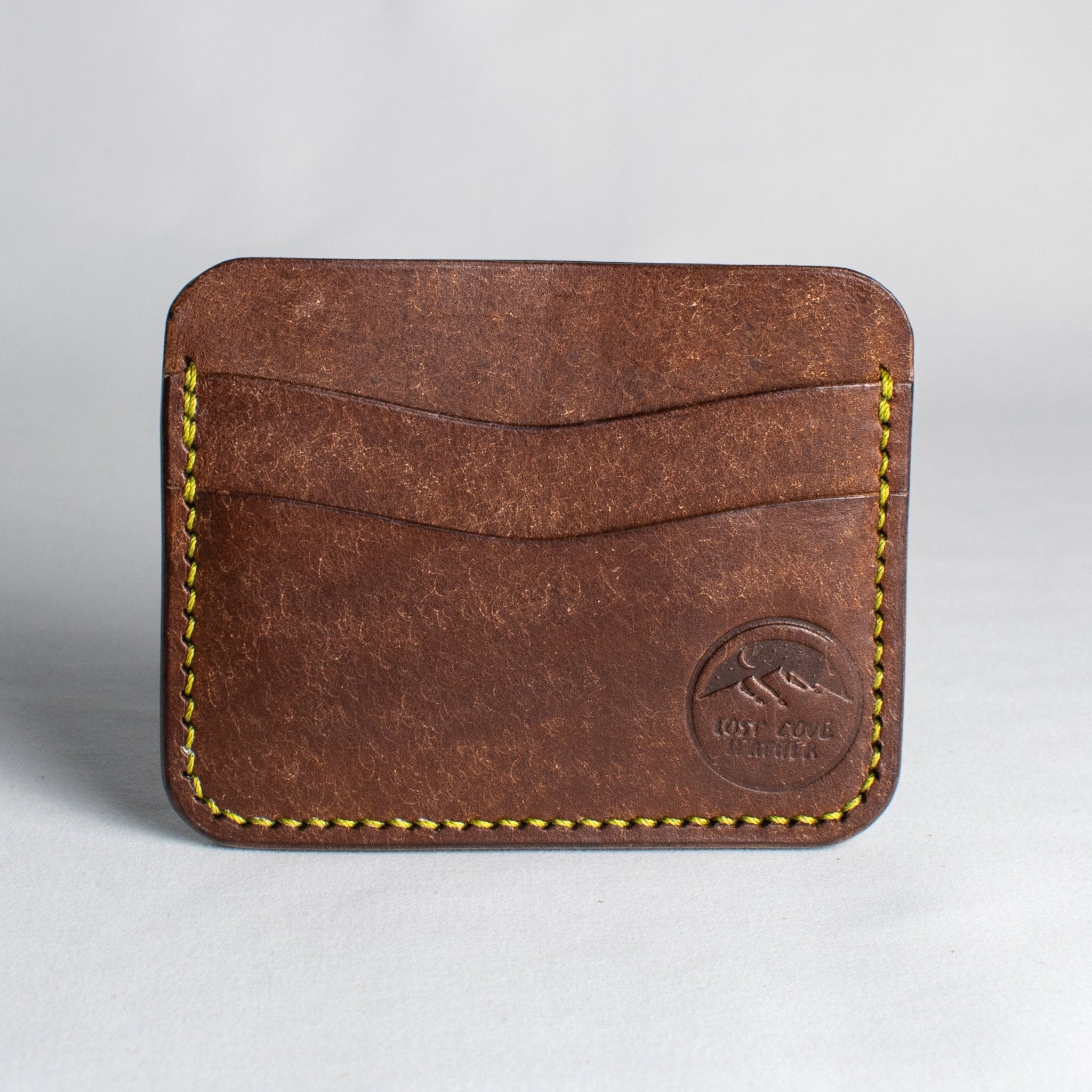 Dogwood Cardholder - Tobacco Pueblo - Pear Thread - Lost Cove Leather